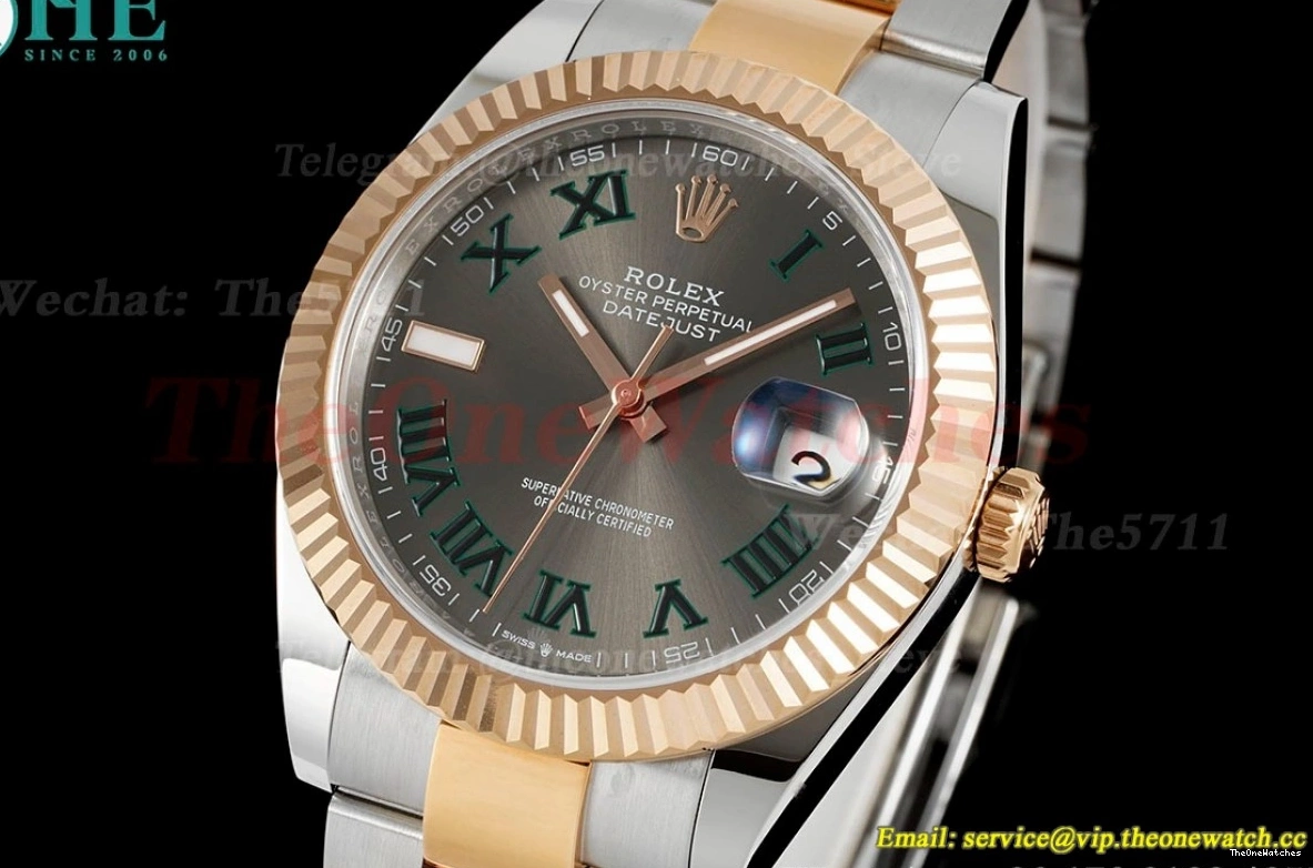RG A3235 Oys SS 126331 Datejust Rmn Grey EWEF 41mm 0131